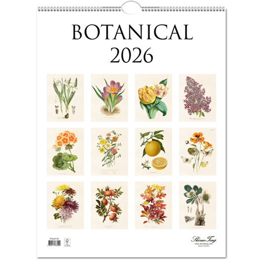 Vägghängd almanacka, 35x45 cm.