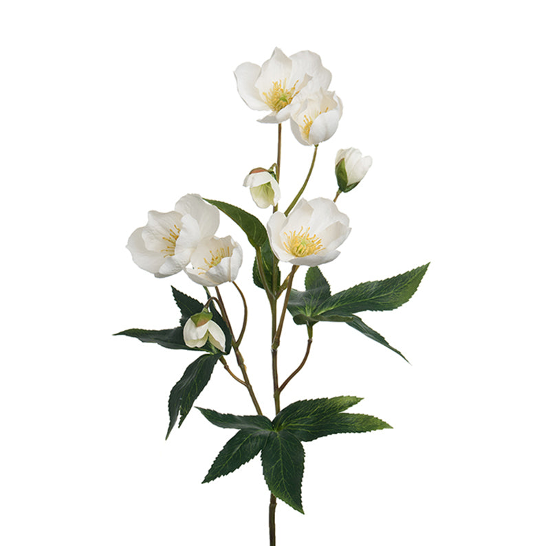 Konstgjord blomma/växt, Julros Vit 65 cm