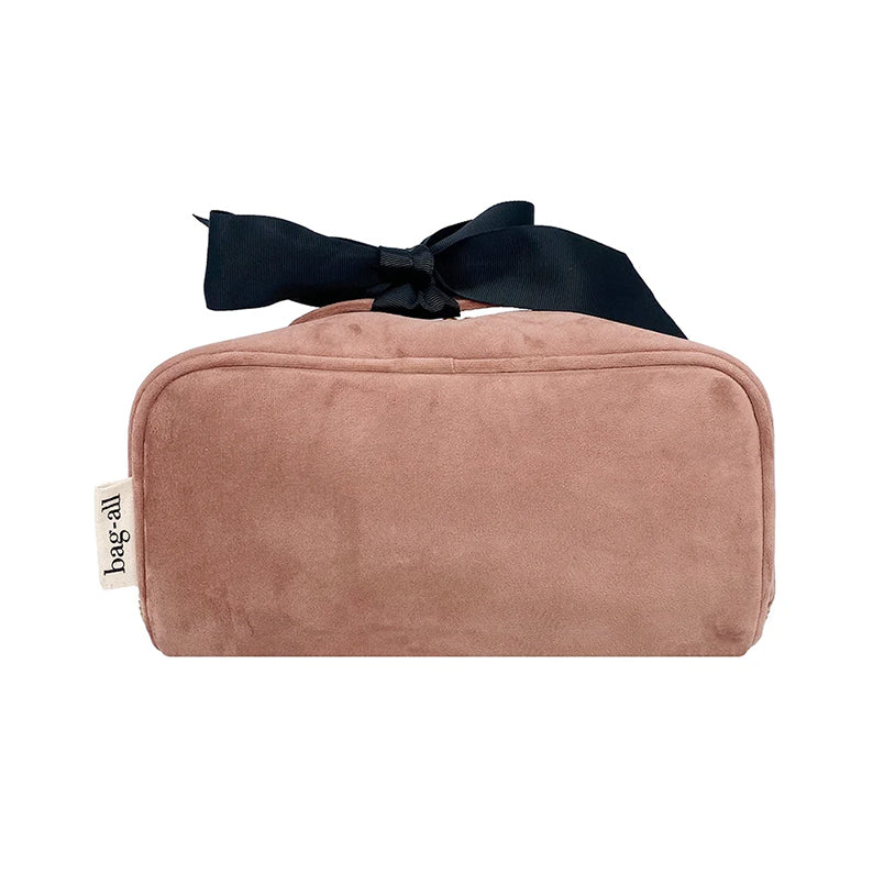 Toilettaske Pink fløjl, taske til alle