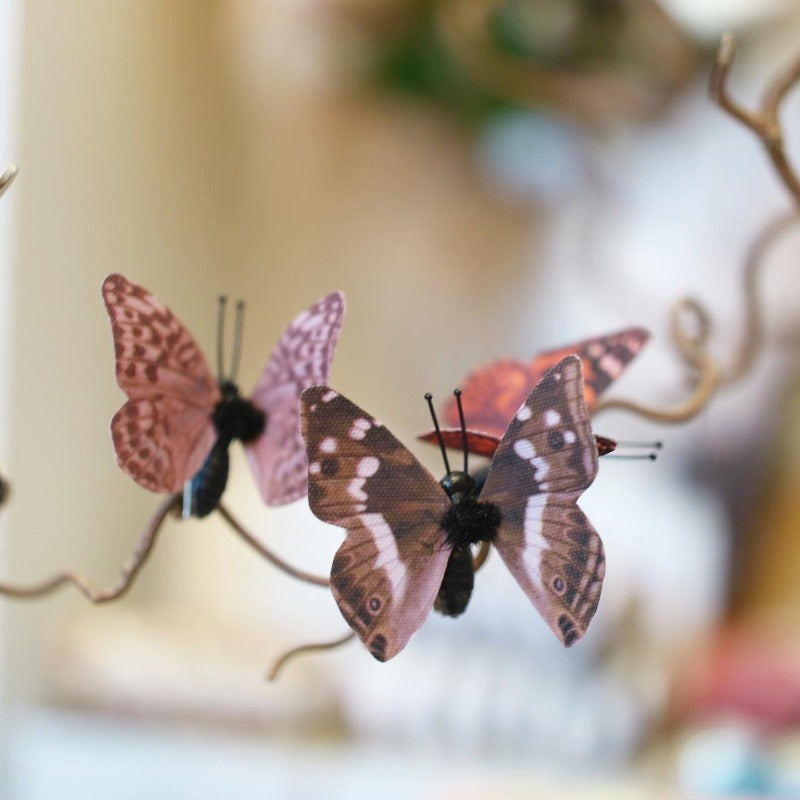 Fjäril, 3 st lila M