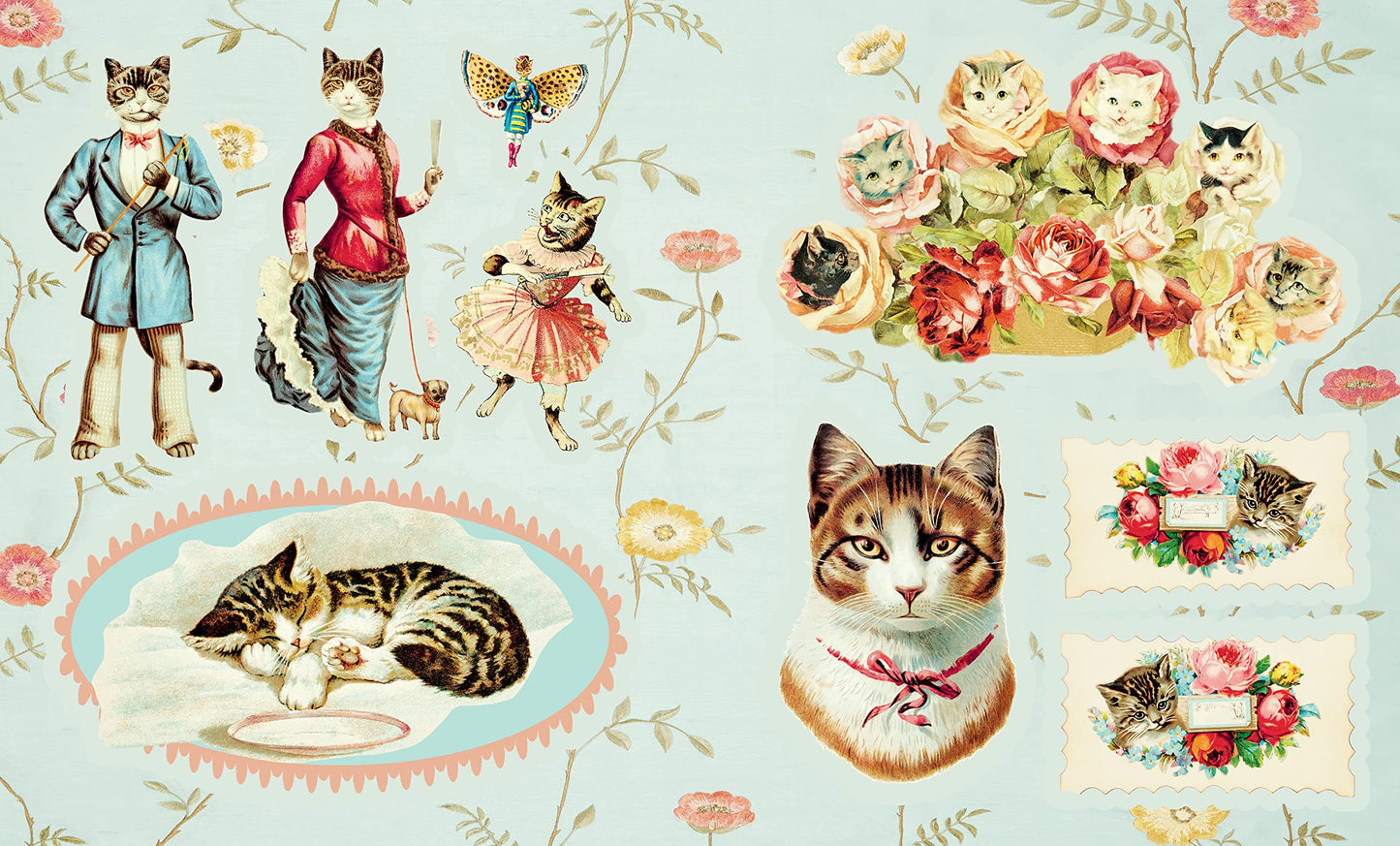 Stickers Bok, Cynthia Hart's Victoriana Cats