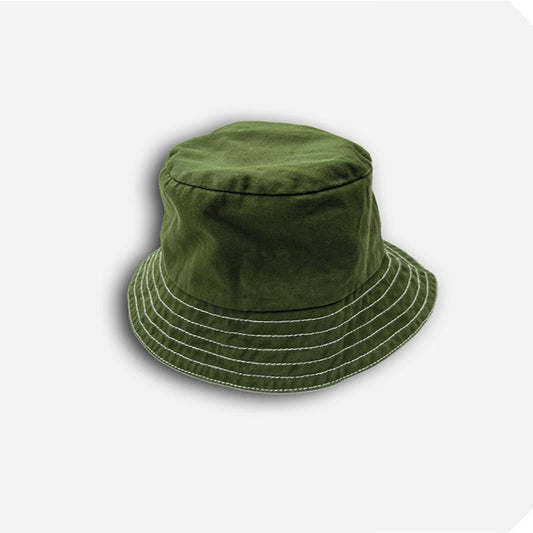 Bucket hatt, Grön denim