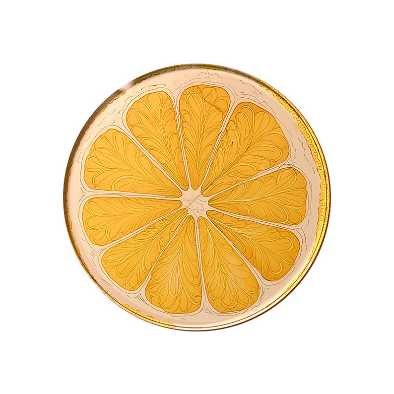 Glasunderlägg, Citron 4 st