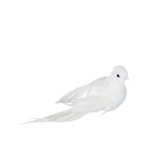 Dekoration, vit duva 17 cm