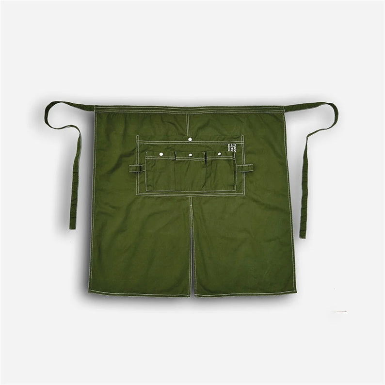 Förkläde Midjelångt, Grön denim