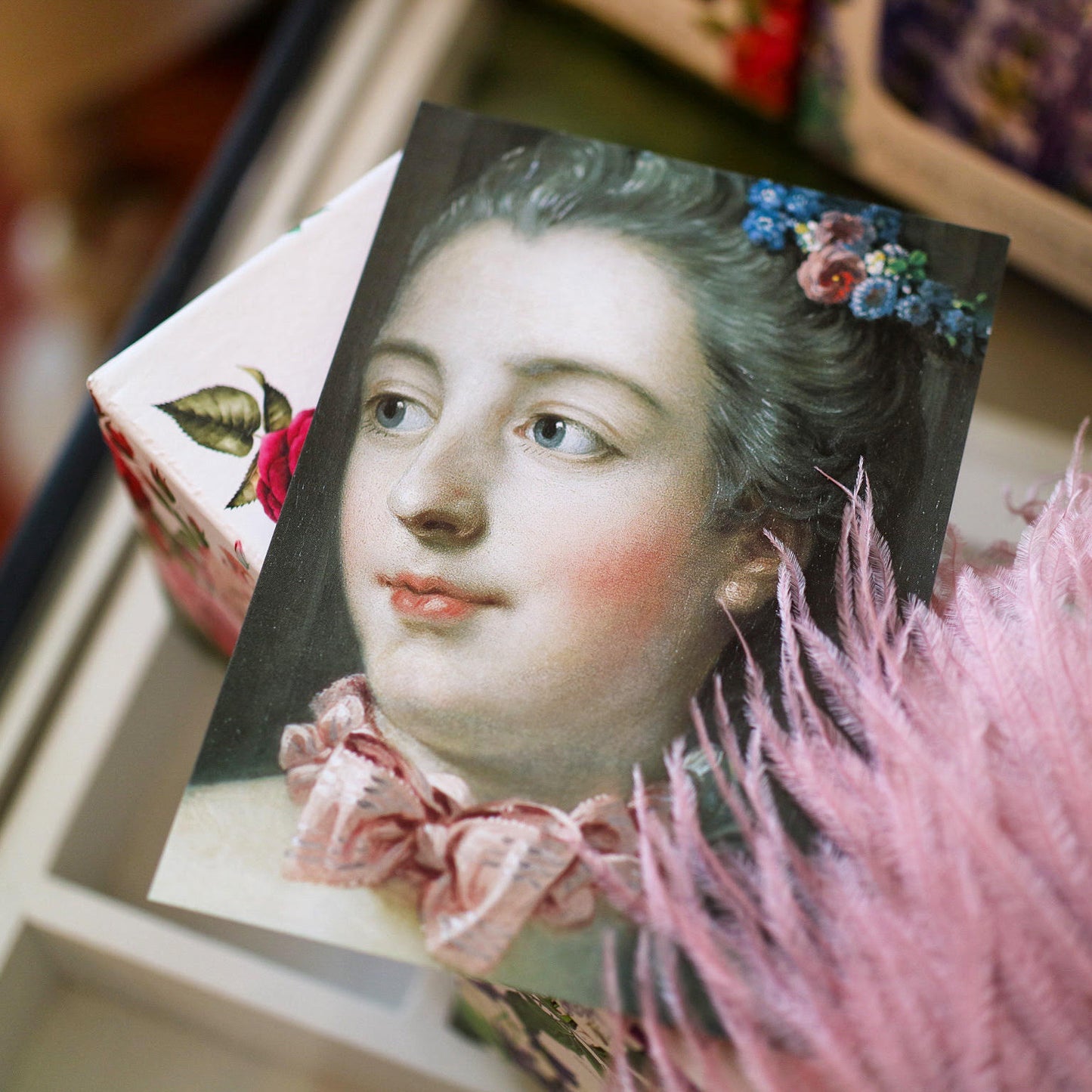 Vykort, Madame de Pompadour