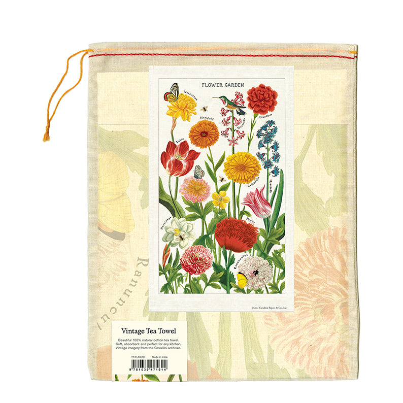 AAA Kökshandduk, Blomster trädgård