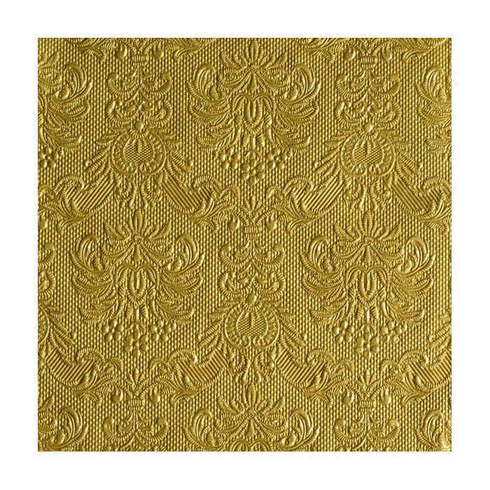Servett med struktur guldfärgad