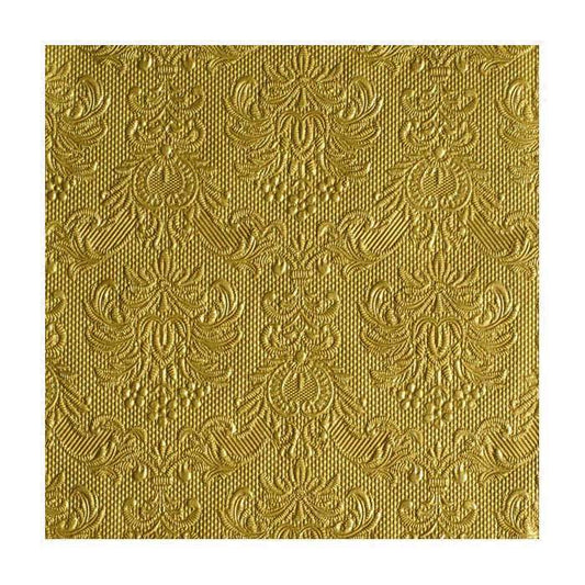 Servett med struktur guldfärgad