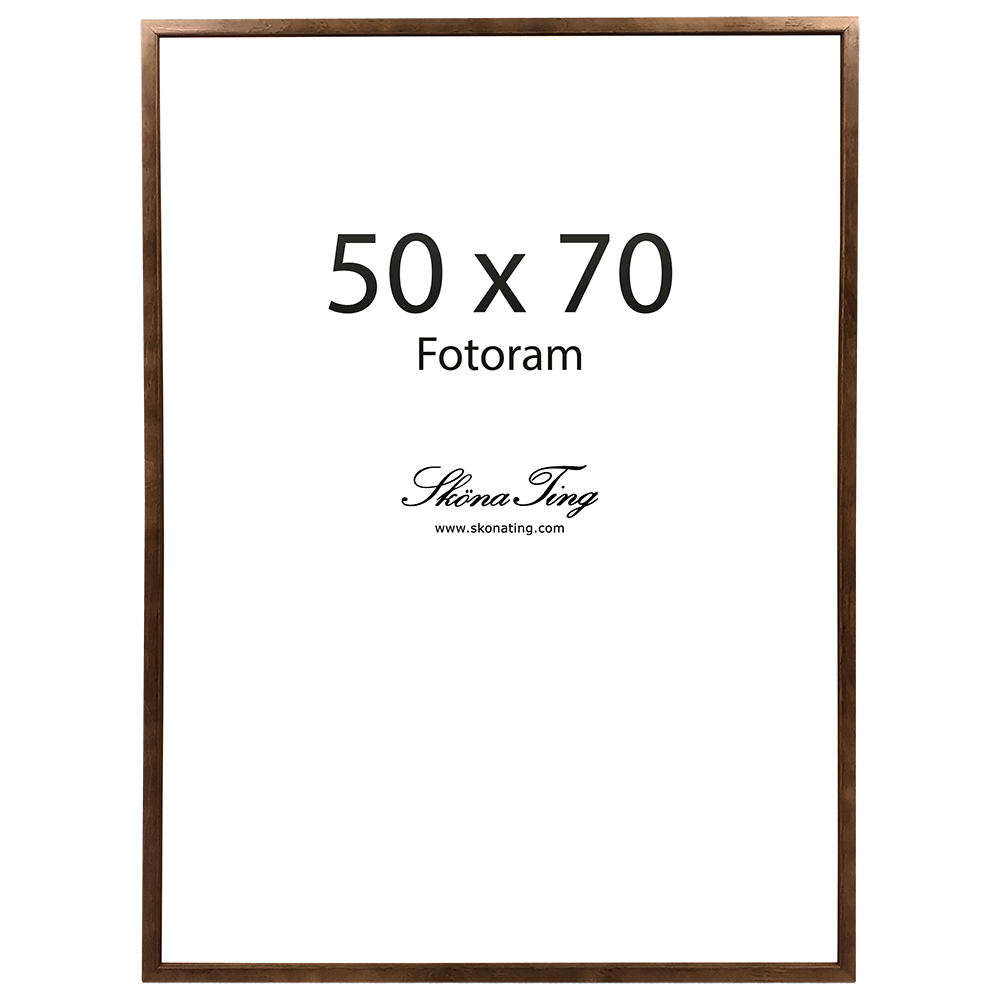 Valnöts färgad ram 50 x 70