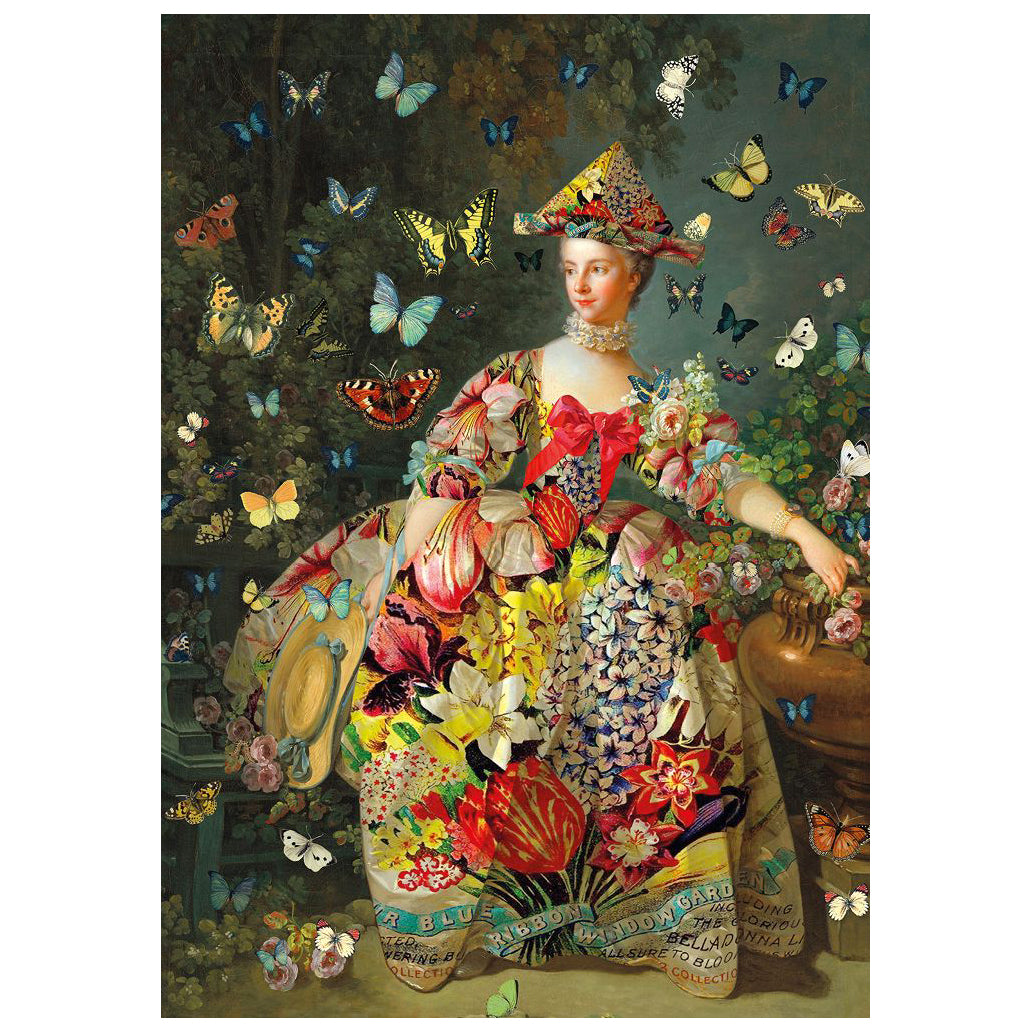 Dubbelt vintage kort, Fjärilar