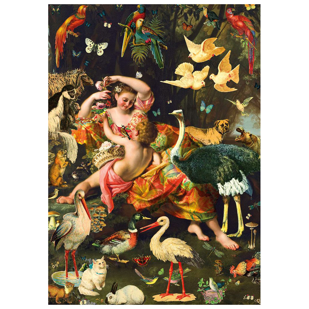 Dubbelt vintage kort, Duvor