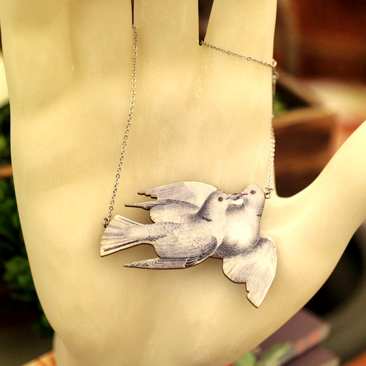 Necklace Flying Doves