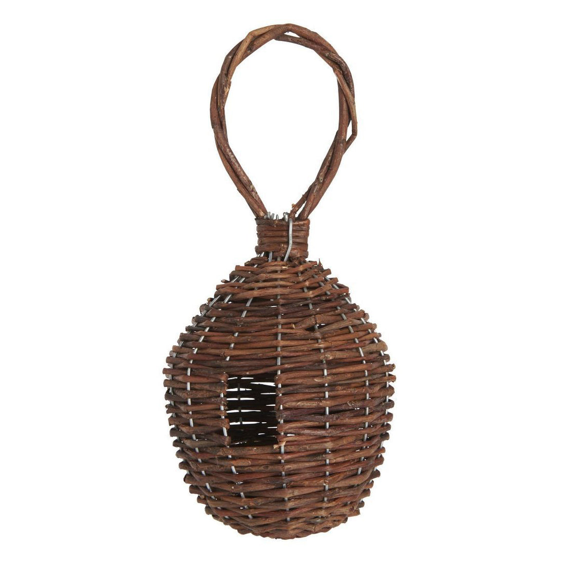 Flätat fågelbo med ögla