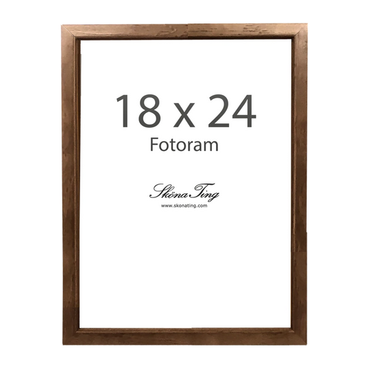 Valnöts färgad ram 18 x 24