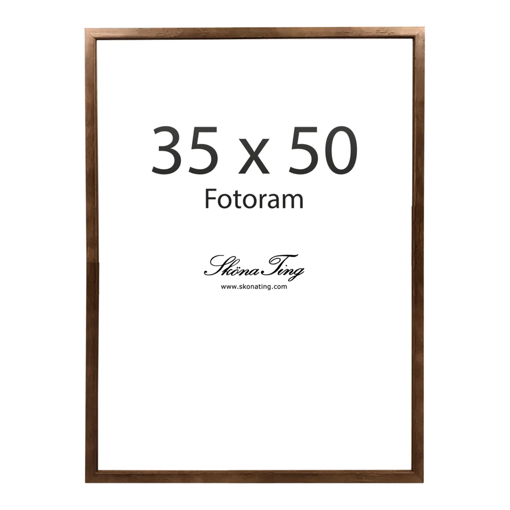 Valnöts färgad ram 35 x 50
