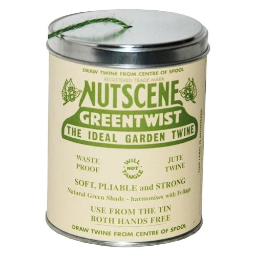 Grönt snöre i plåtburk