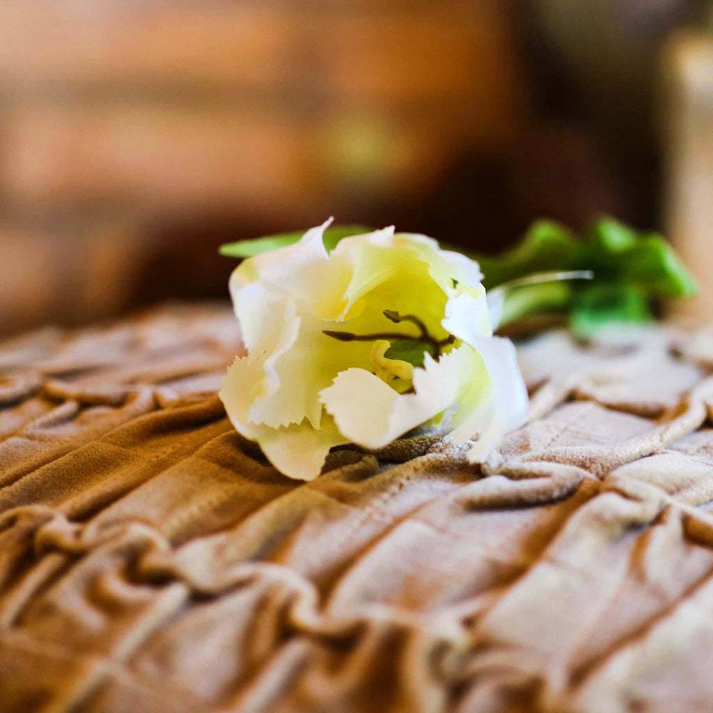 Detalj av konstgjord blomma, Tulpan