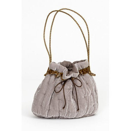 Väska, Gråbeige/Guld