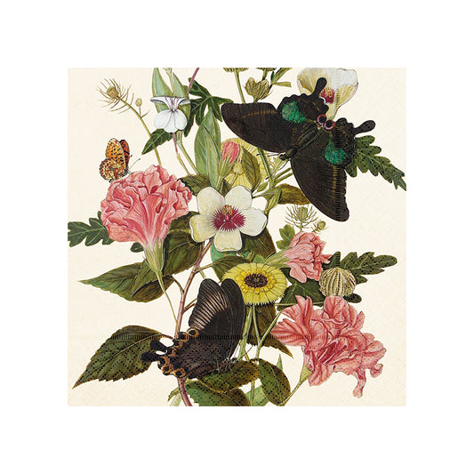 Servett Blommor 33 cm