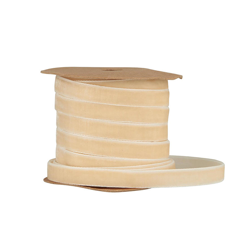 Bånd på spole 10 m Creme