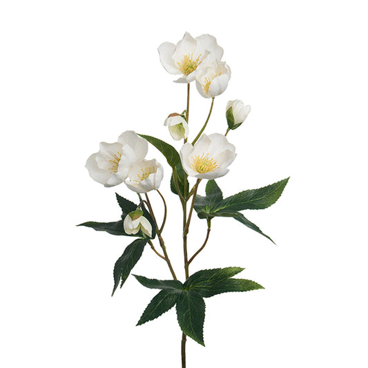 Konstgjord blomma/växt, Julros Vit 65 cm