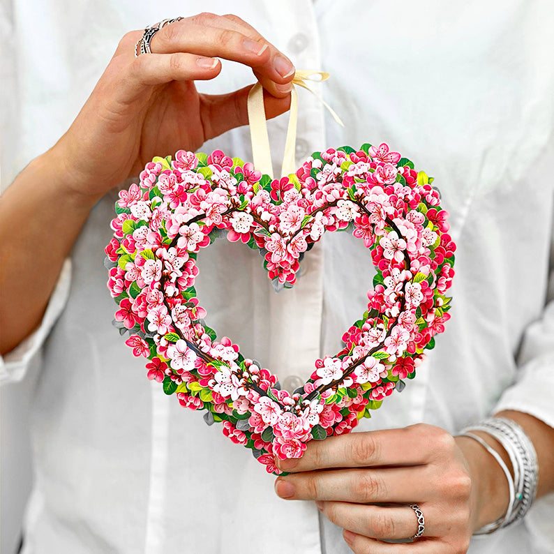 Pop-up-kort, Körsbärs blomkrans