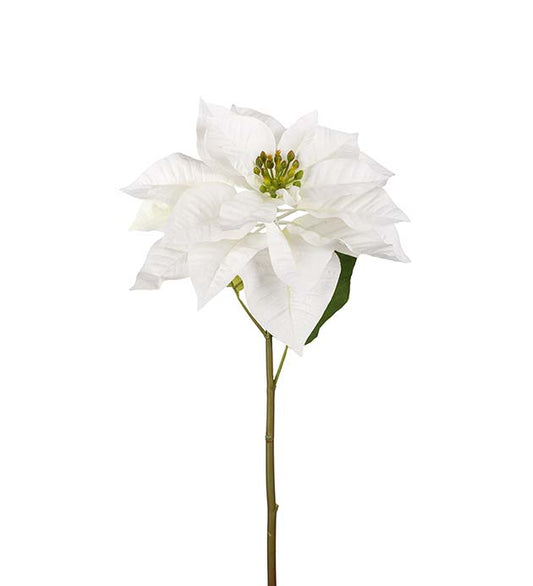 Konstgjord blomma/växt, Julstjärna Vit 70 cm
