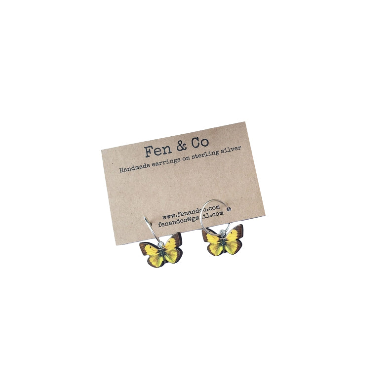Örhänge med Citronfjäril