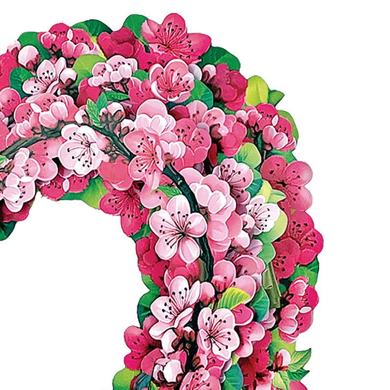 Pop-up-kort, Körsbärs blomkrans