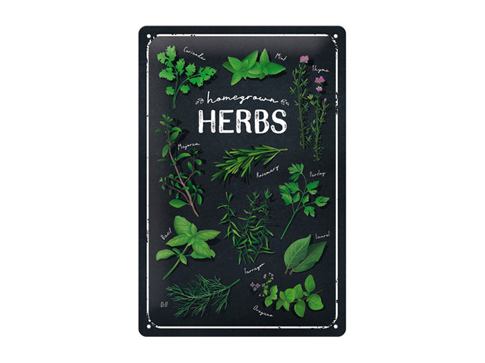 Plåtskylt Homegrown Herbs