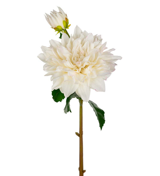 Konstgjord blomma/växt, Dahlia Vit 70 cm