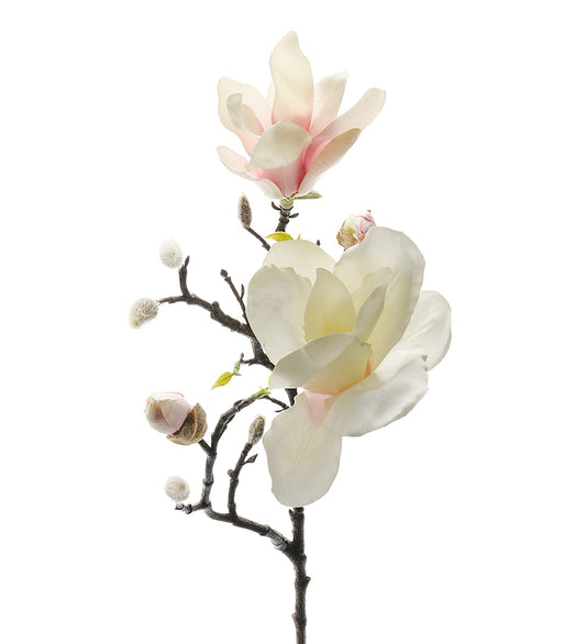 Konstgjord blomma/växt, kvist Magnolia 60 cm